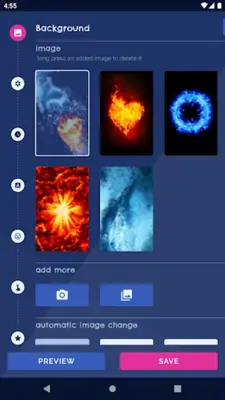 Fire & Ice Live Wallpaper android App screenshot 7